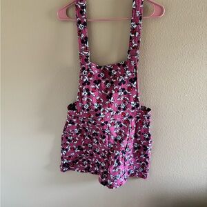 Blackmilk Pink Mickey Mouse Overalls L BNWT